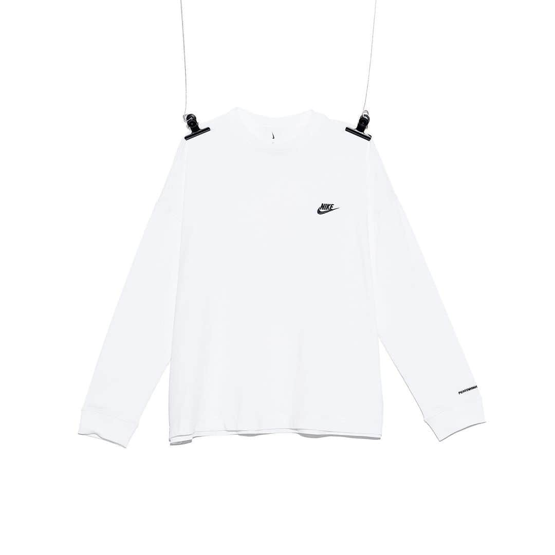 PEACEMINUSONEのインスタグラム：「PMO® X NIKE LS TEE WHITE」