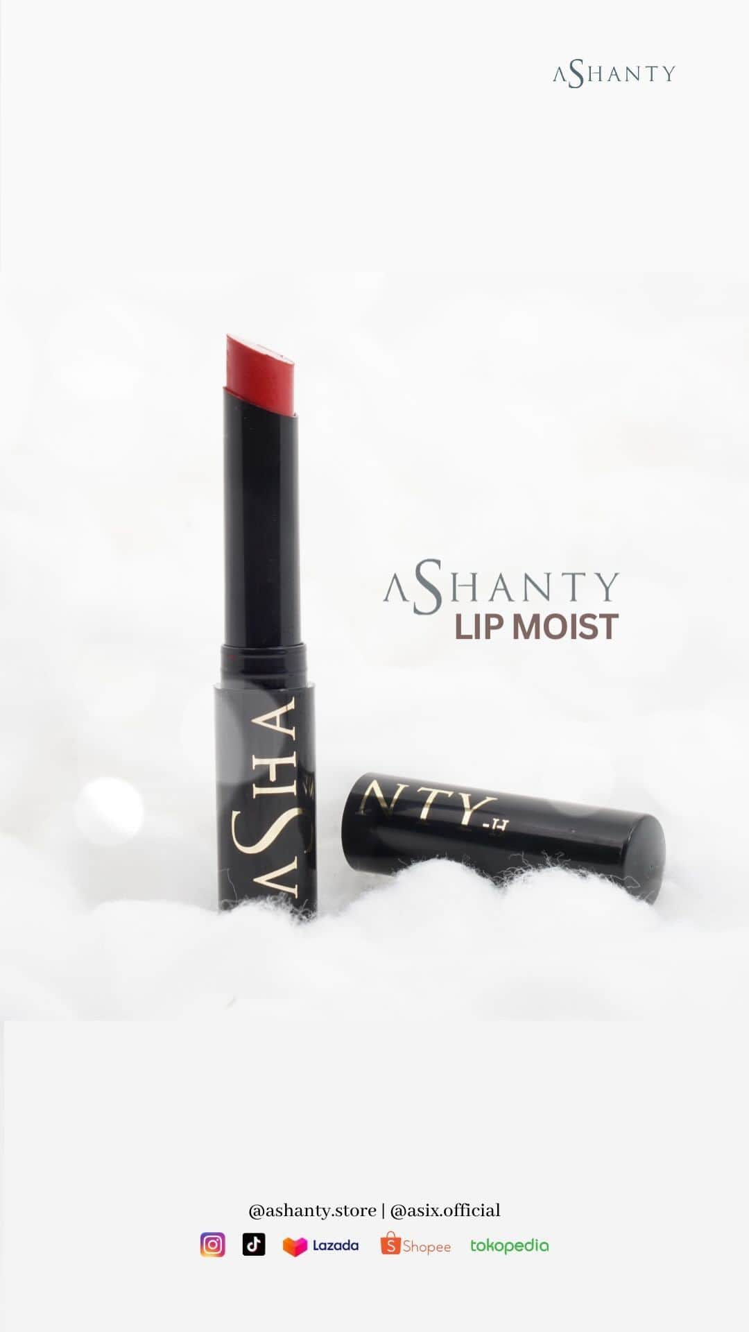 ASHANTY BEAUTY CREAM OFFICIALのインスタグラム：「Ladies, Mau bibir tampak cantik meski di hari puasa? lip moist by Ashanty jawabannya 💖  Yuk segera miliki berbagai macam varian lipstik by ASHANTY dan buat bibirmu lebih fresh, lembab dan glossy😍😍  Buruan langsung cekout sekarang juga, sebelum kehabisan!  Untuk info & pemesanan bisa langsung klik link di bio ya ladies 💞  #ashantycosmetics #ashanty_ash #cosmetics #cosmetic #makeuptutorial #rekomendasimakeup #makeuplover #lokalmakeup #makeupnatural #makeuplooks」