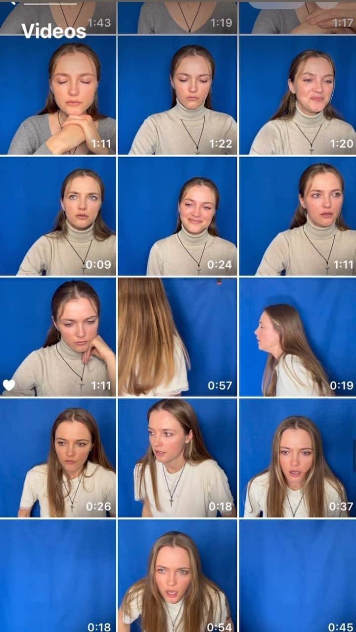 ヴラダ・ロスリャコヴァのインスタグラム：「Self-tapes. Blessing or nightmare?  #selftape #actorlife #actress #audition #drama」