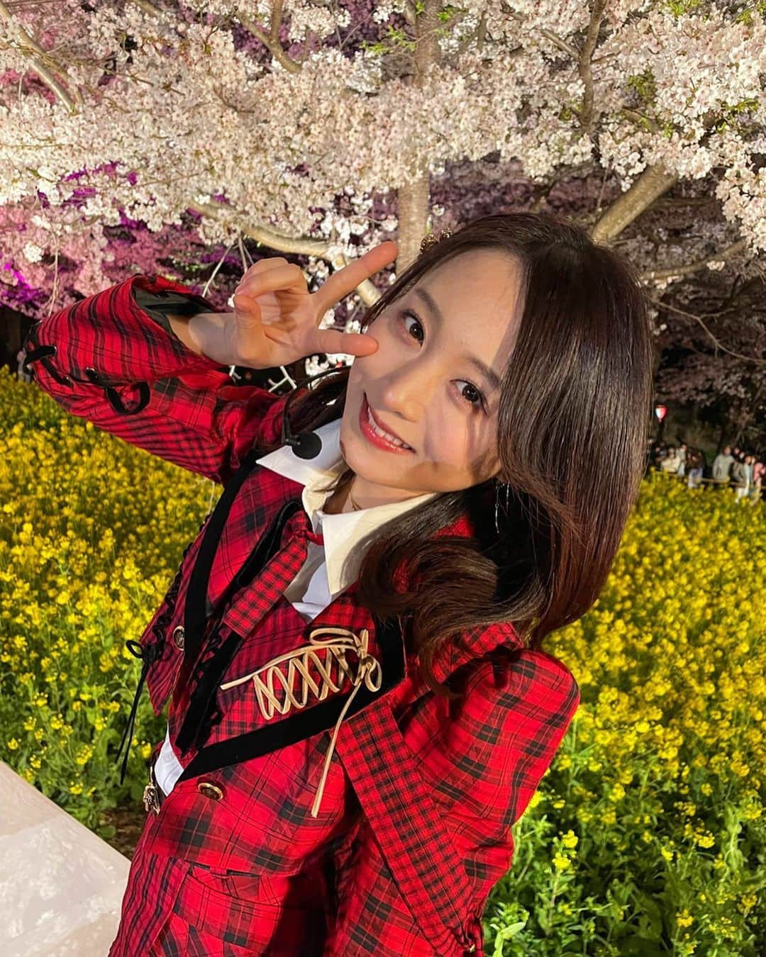 坂口渚沙さんのインスタグラム写真 - (坂口渚沙Instagram)「CDTV30周年SP ありがとうございました😊  桜がとにかく綺麗だった〜🌸🌠 #akb48  #桜 #cdtv30周年sp」4月3日 23時12分 - nagisa_sakaguchi