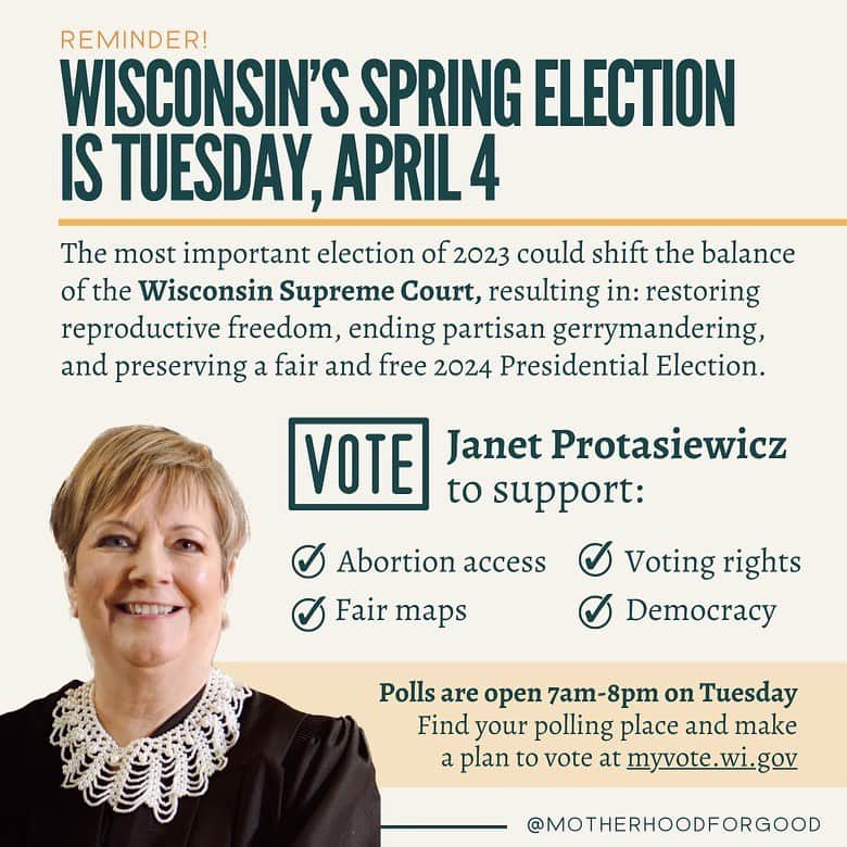 マーク・ラファロのインスタグラム：「Tag all your Wisco buds below 👇🏼 & follow @motherhoodforgood for great Wisconsin voting resources like this!」