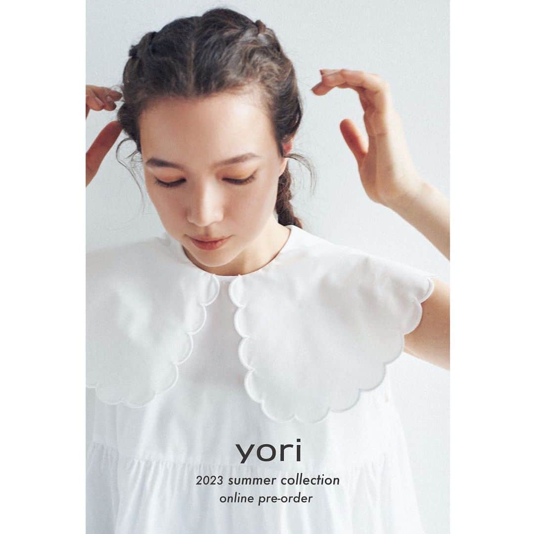 yoriのインスタグラム：「*2023 summer online pre-order*  明日4/4 pm12:00〜開催されます 2023 summer online shop  先行受注に関しまして オーダー頂ける商品ページを UP致しました！  https://yori.jp/smartphone/page28.html  着用動画も随時リールの方に UP致しますのでそちらも是非✔︎  #yori_japan」