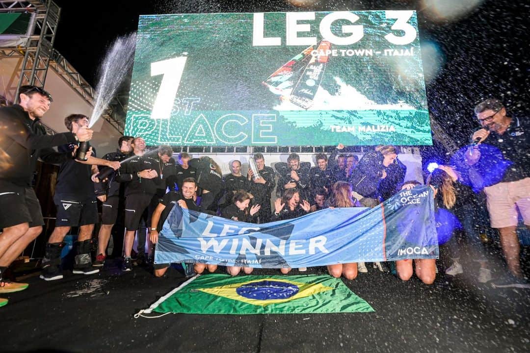 グラスヒュッテのインスタグラム：「👏 Awesome! You did it. What a remarkable achievement and fantastic result. Congratulations to Team Malizia and @borisherrmannracing for winning the king's stage of the Ocean Race and for a sensational team performance. Hats off to all of you!  #theoceanrace #borisherrmann #aracewemustwin」