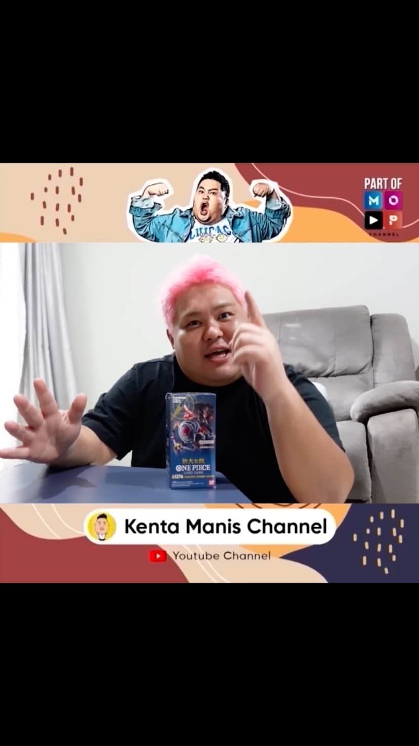 山口健太のインスタグラム：「Halo sahabat Kenta Manis Channel! Unboxing time!!! Hari ini aku mau unboxing salah satu mainan. Tapi, ini bukan sembarang mainan. Soalnya, banyak banget orang yang investasinya ke mainan ini. Namanya, Game Card! Nah, aku udah dapetin game card One Piece! Yeaayyy. Katanya game card One Piece ini di Jepang tuh susah banget dicarinya loh eehh aku malah dapet di Indonesia yaa hehe aku beruntung yaa hihi. Daann pastinya aku unboxingnya sama @je2.nd biar Jejen ngerti juga hihi. Kalian penasaran kaan pasti sama keseruannya??? Langsung aja deh ditonton yuk video aku diatas yaaa jangan skip iklannya😊❤️  #kentayamaguchi  #jepang  #gamecard  #onepiece  #unboxing  #investasi  #langka  #investasicard    Jangan lupa like, comment, subscribe, dan share videonya ya!  Follow Instagram : @kentakenta3 @MOPChannel」