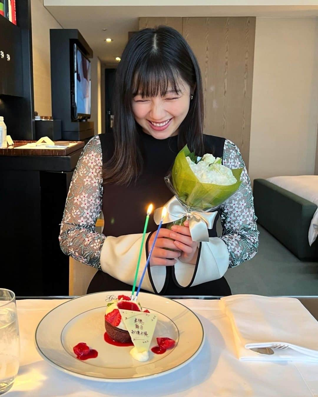 渡邉美穂のインスタグラム：「お祝いというものは、いつ何時でも幸せなものだね。ありがたや。」