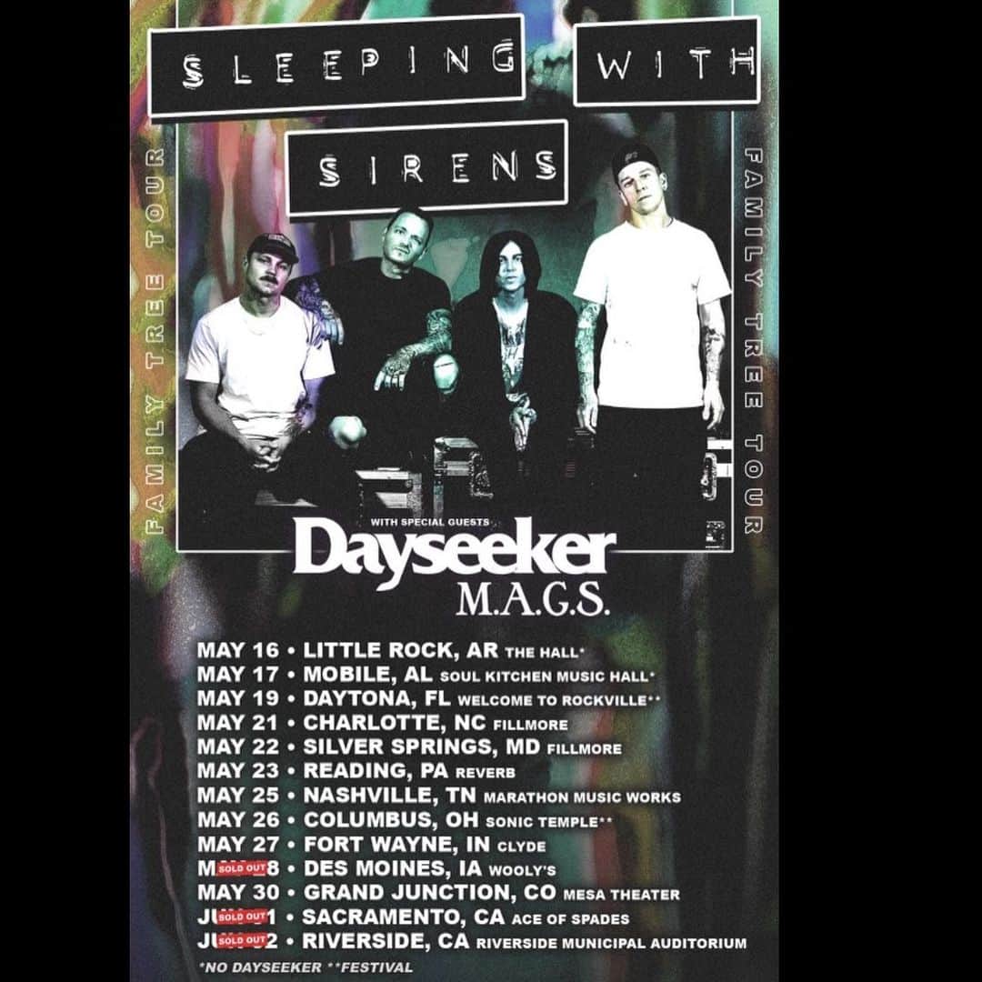 ジャスティン・ヒルズのインスタグラム：「sirensmusic.co for tickets and vip!」