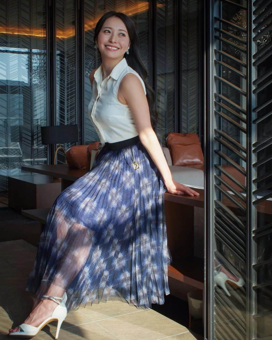 黒澤ゆりかのインスタグラム：「夏デートの準備💙笑」