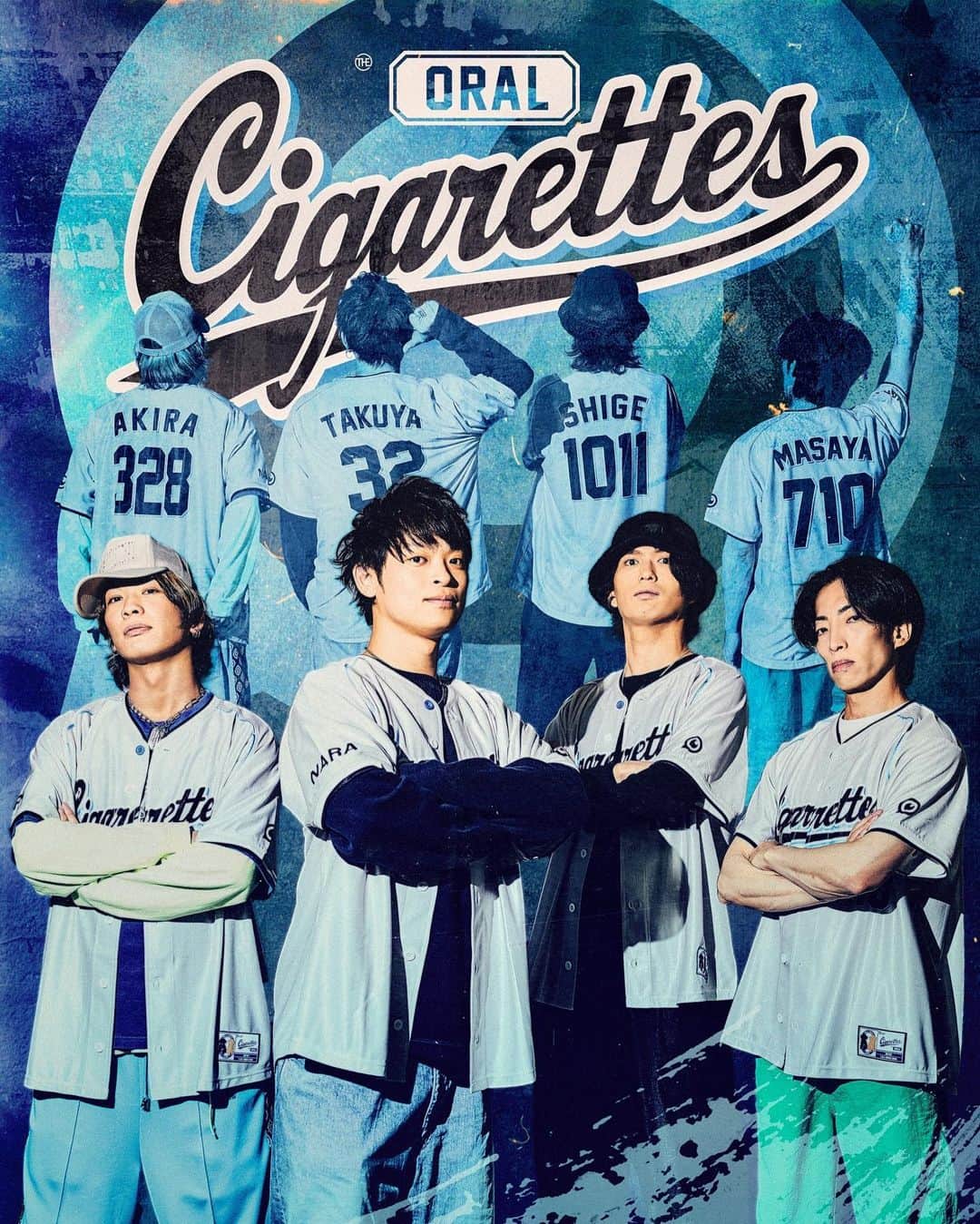 THE ORAL CIGARETTES のインスタグラム：「メンバーが山中拓也の誕生日プレゼントとして製作したオリジナルユニフォームのグッズ化が決定しました！  ユニフォームのフロントとバックには名前や背番号をお好きな文字でカスタマイズ頂けます⚾️  こちらのグッズは完全受注生産のため〜4/28（金）23:59に受付終了となります⚠️ 期間中に必ずお申し込みください！  グッズ詳細・お申し込みはハイライトの特設サイトからお願いします🙌🏻  Photo & Designed by @ryotarokawashima_rcn」