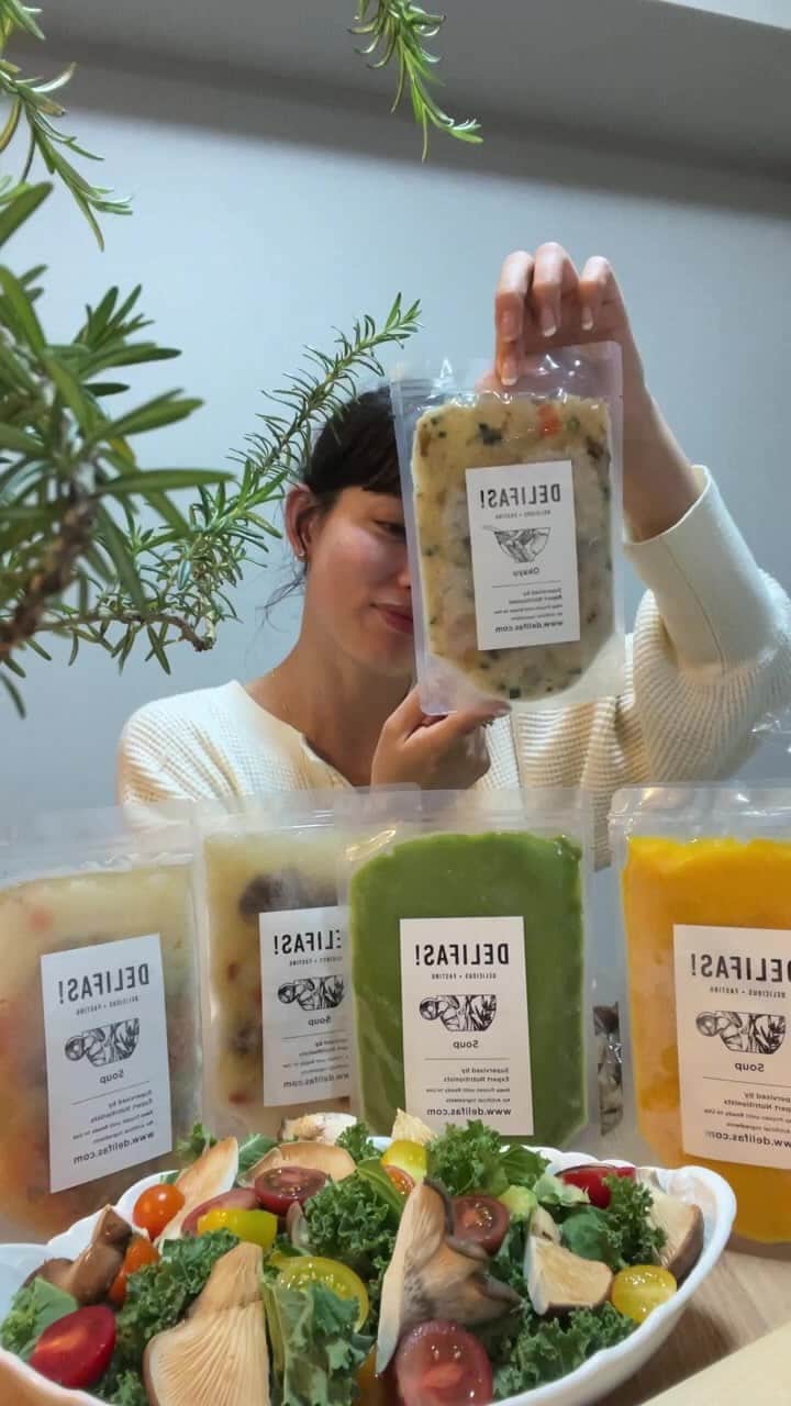 JUNNAのインスタグラム：「@delifas_   クーポンコード j0403  クーポン期間/4月3日〜4月30日  #delifas #デリファス #おいしく食べるファスティング」