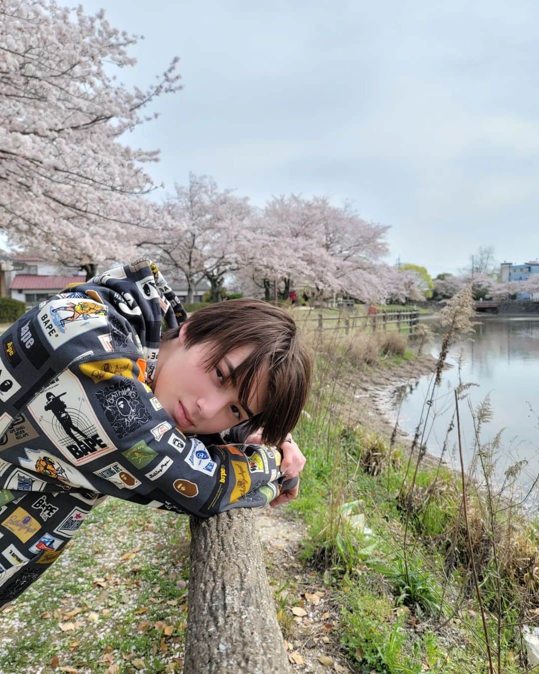 翔さんのインスタグラム写真 - (翔Instagram)「今年のラスト桜です🫡 Last picture with the cherry blossoms this year⁡ ⁡⁡ ⁡#久留米 #福岡 #桜」4月3日 21時12分 - sho0509official