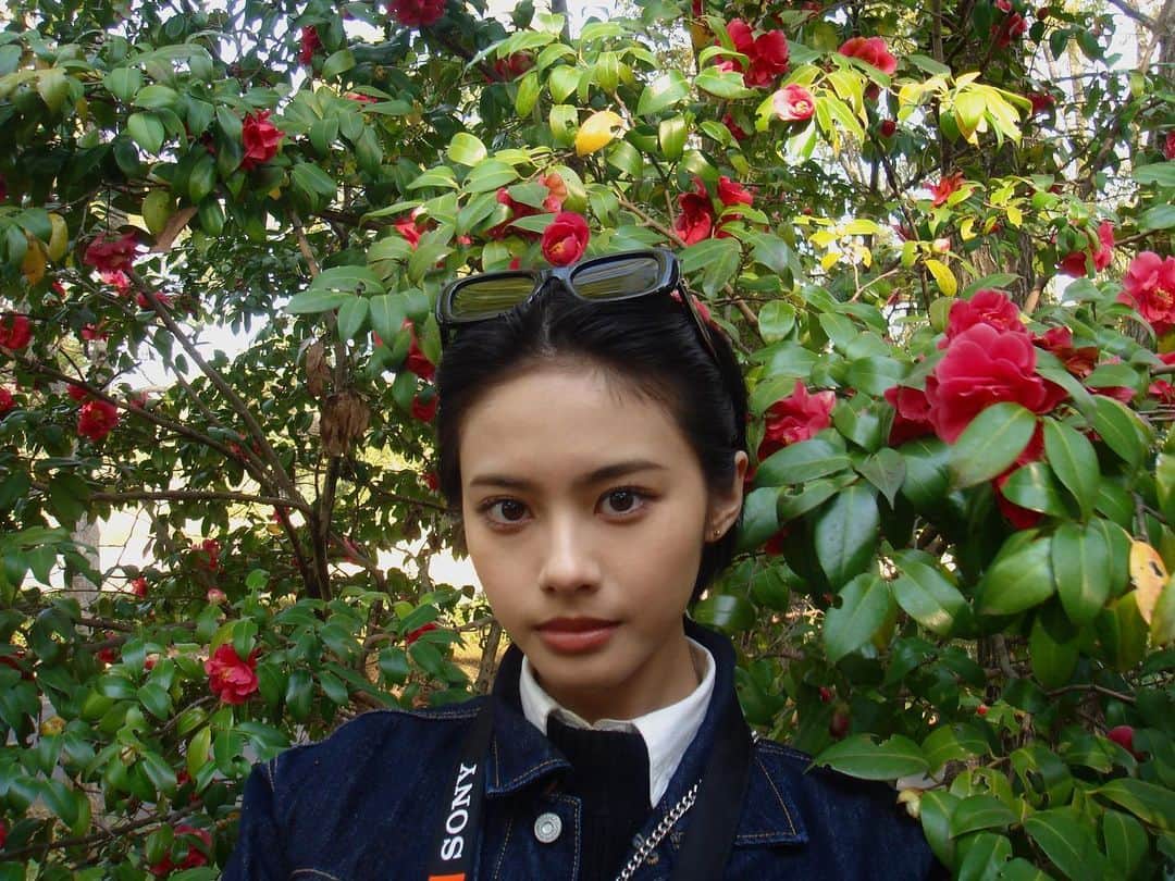 安齋星来さんのインスタグラム写真 - (安齋星来Instagram)「#seiracamera ⠀  椿の花言葉は  “You’re a flame in my heart” あなたは私の胸のなかで炎のように輝く  という意味があるそうです  ⠀ 好きなお花は薔薇と椿です🌹♥️」4月3日 21時27分 - seiraanzai