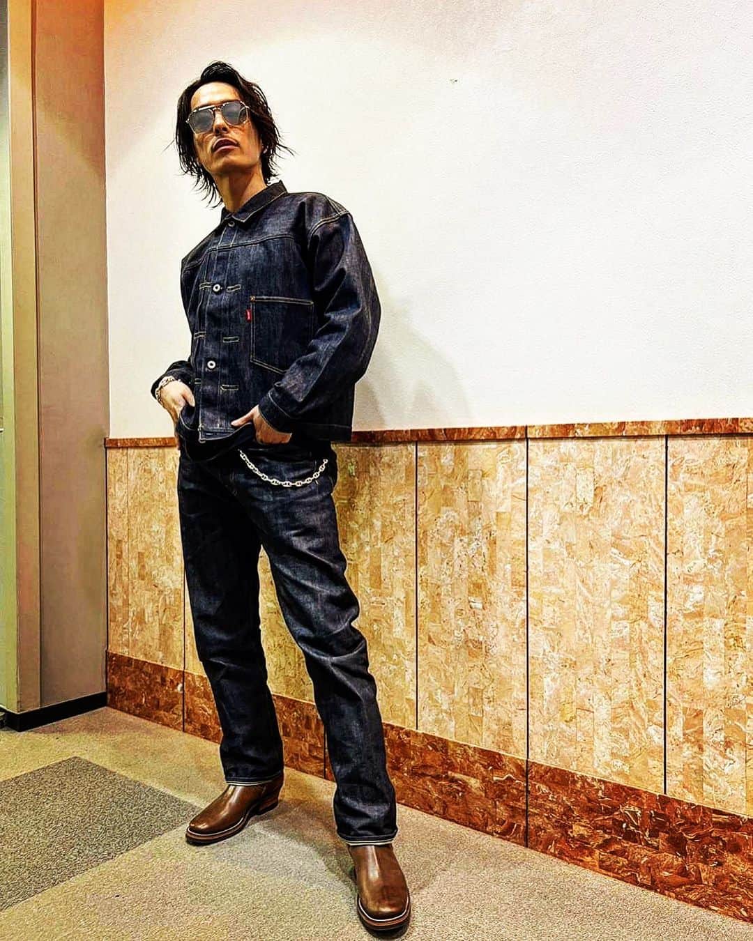 今市隆二のインスタグラム：「Thank u✨✨  #CDTV #30周年 @levis  @levis_japan #大戦」