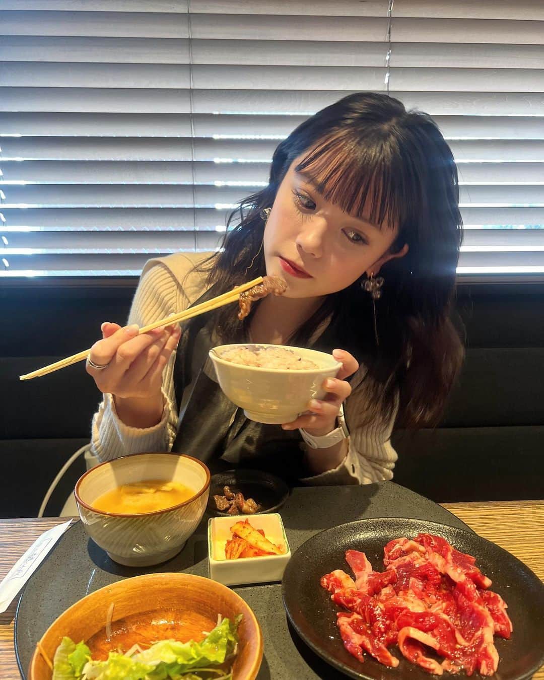 村山優香のインスタグラム：「おにく👶🏻👍🏻」