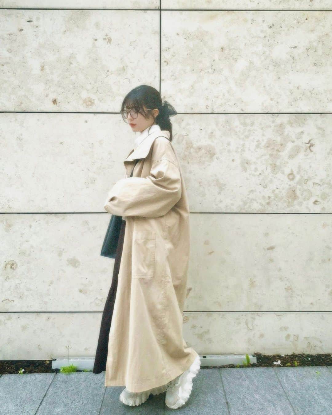 のインスタグラム：「トレンチかわいい☺︎」