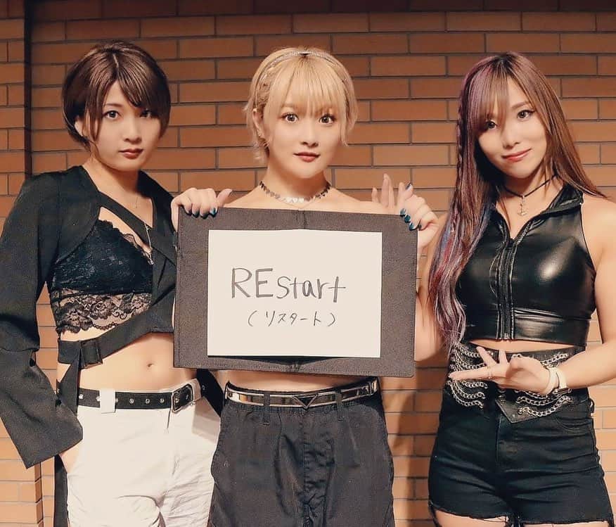 カイリ・セインのインスタグラム：「横浜アリーナ大会の会見でした✨ ユニット名は　#restart  よろしくお願いします🤲  #stardom」