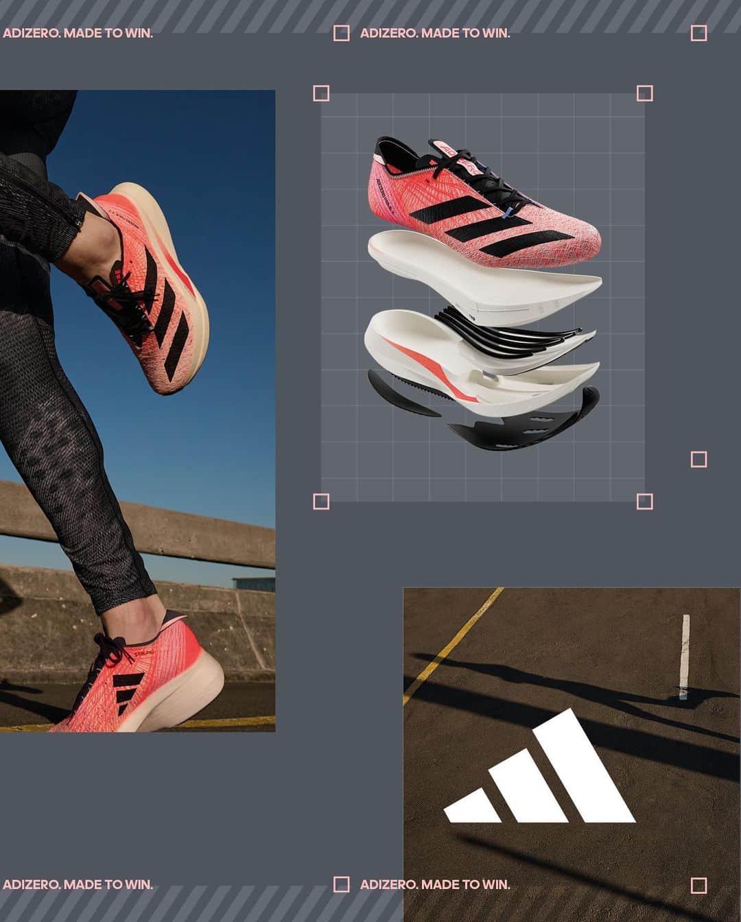 adidas Runningさんのインスタグラム写真 - (adidas RunningInstagram)「The most cushioned midsole ever found in an adidas running shoe and ​the innovator of the fam,​ the Adizero Prime X Strung is the perfect fit for runners with high- stacked ambitions. ​  Stay tuned to learn more ➡」4月3日 22時00分 - adidasrunning