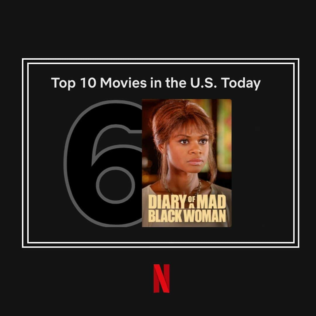 タイラー・ペリーさんのインスタグラム写真 - (タイラー・ペリーInstagram)「18 years later and Diary of a Mad Black Woman is in the top ten at Netflix. Wow!! I just love y’all.」4月4日 8時11分 - tylerperry