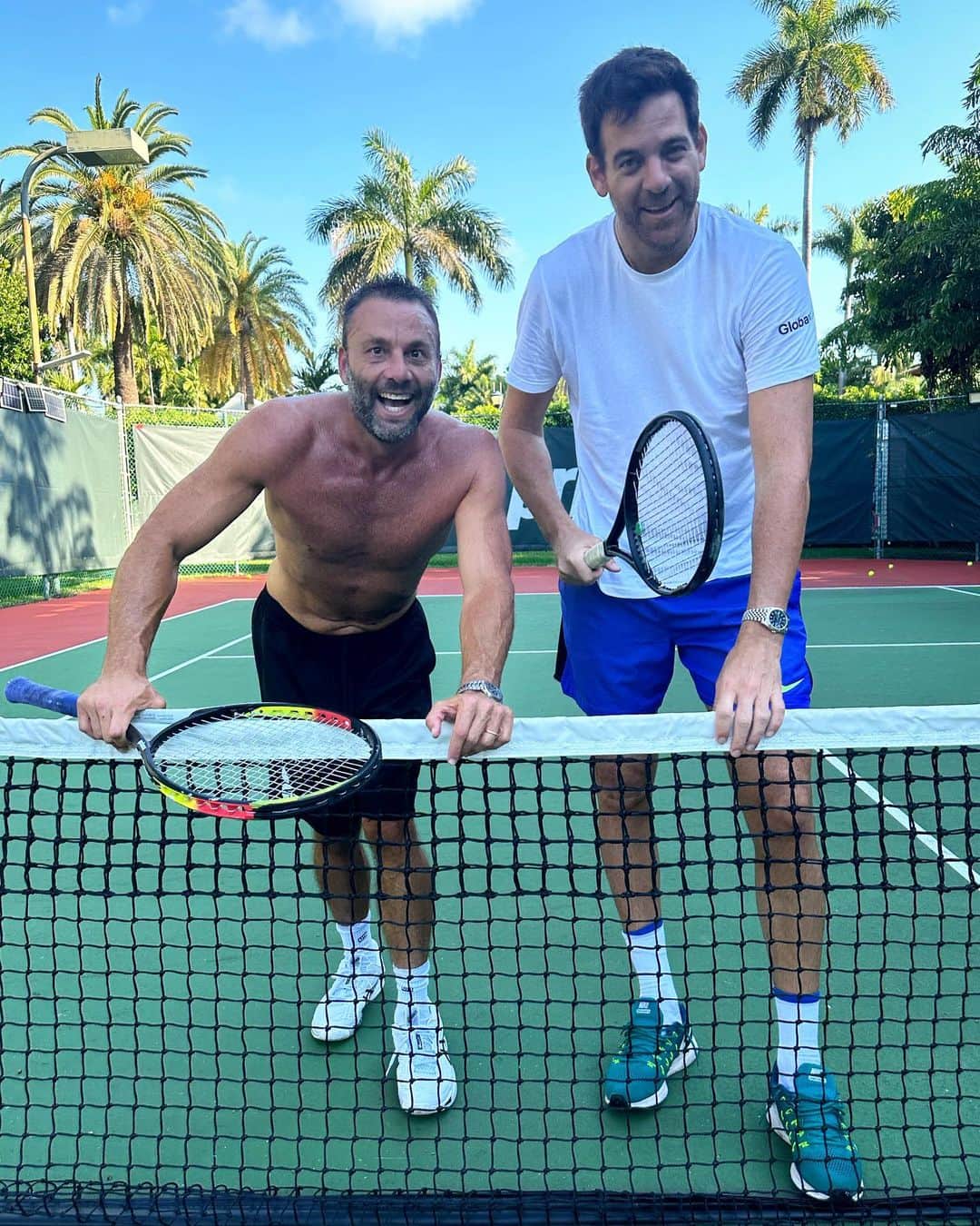 フアン・マルティン・デル・ポトロのインスタグラム：「Learning the Forehand @delpotrojuan」