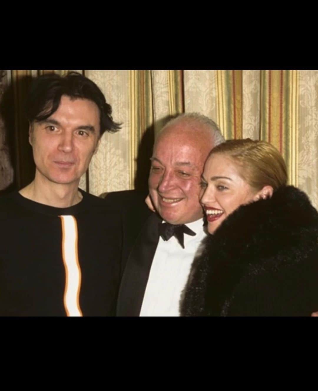 マドンナさんのインスタグラム写真 - (マドンナInstagram)「Seymour Stein Has Left Us! I need to catch my breath.  He  Was  one of the most influential Men in my Life!! He changed and Shaped my world. I must Explain.   I stalked a DJ  named Mark Kamin- for a year at a club called Danceteria! In the Early 80’s.  He finally agreed to play my demo of a song called “Everybody” on a Saturday night.  The Club was packed. An A&R man from SIRE records was there—Michael Rosenblatt.  He heard the music and asked me if he could bring me to meet his boss Seymour Stein.  I Couldn’t get the words “Hell  Yes”! out of my mouth fast enough!   Unfortunately Seymour was in the hospital for a  Heart Ailment!  I didn’t care.  Lets Goooooo!  When I met him he was laying in a hospital bed wearing his boxer shorts and a wife beater!  He had a cannula up his nose and a saline Drip in his arm!  He was grinning like the Cheshire Cat.  I was carrying my giant boombox ready to play My cassette for him immediately!  He smiled and laughed when he saw me and asked me if I was related to  the Virgin Mary!! Hahahhahahaa. I knew we would hit it off.  I played  him the song a few times.  He signed me to his record label that day!!  This moment changed the course of my Life  Forever. And was the beginning of my journey as a Musical Artist.  Not only did Seymour hear me but he Saw me and my Potential!  For this I will  be eternally grateful!  I am weeping as I write this down.  Words cannot describe how I felt at this moment after years of grinding and being broke and getting every door slammed in my face.   Anyone who knew Seymour knew about his passion for music and his impeccable taste.  He had an Ear  like no other!  He was  Intense -Wickedly Funny-a little bit Crazy And Deeply intuitive.  Dearest Seymour you will never be forgotten!! Thank You! Thank you Thank you! 🙏🏼 💙. . Shine on!!!」4月4日 1時28分 - madonna