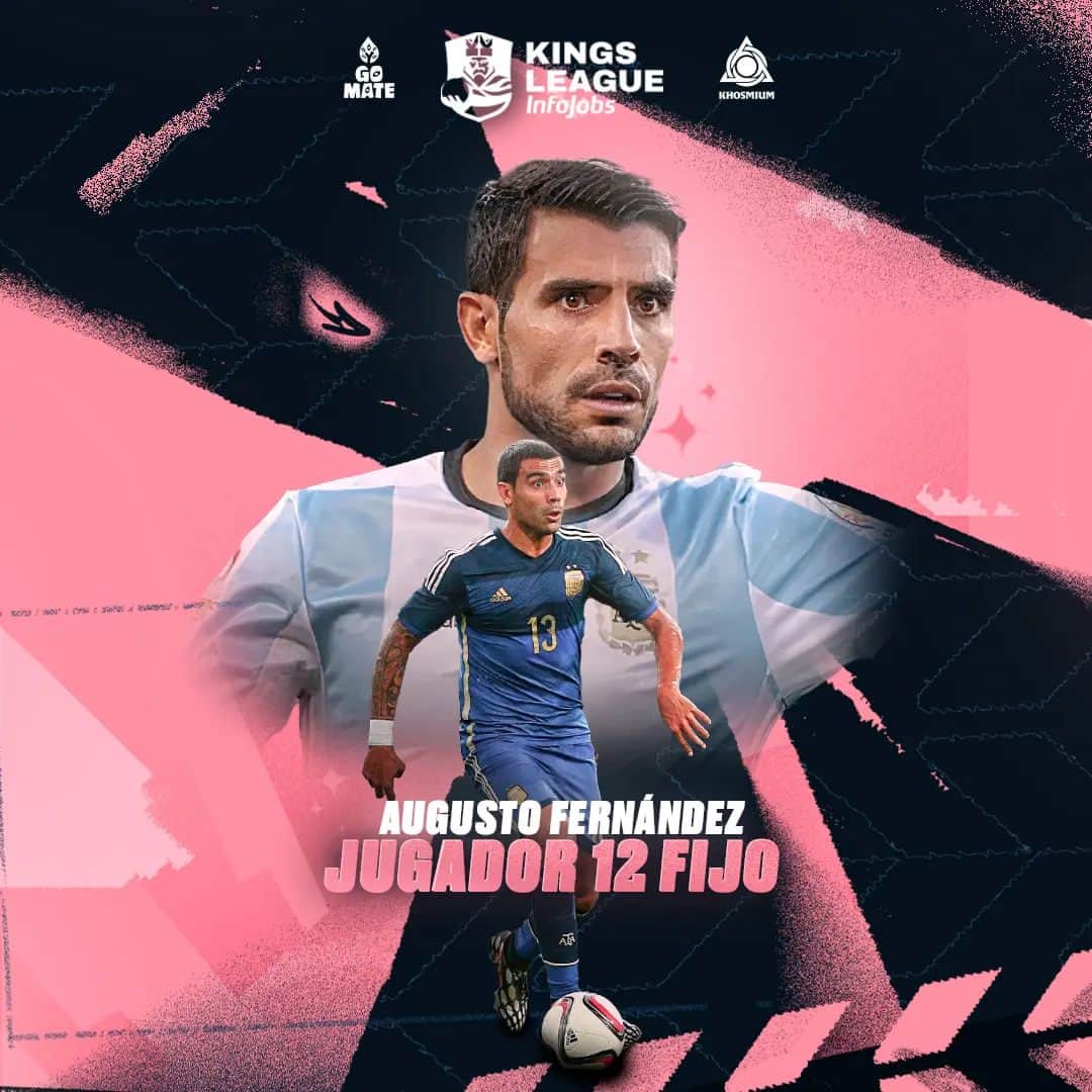 アウグスト・フェルナンデスのインスタグラム：「¡BIENVENIDO, AUGUSTO! 🤟🏻  @augusto12fernandez será nuestro Jugador 12 durante todo el 2° split de Kings League.  A su vez, todas las fechas tendremos la posibilidad de contar con un Jugador 13 para potenciar al equipo.  #VamoAJugar 🤟🏻 @gomate_drinks @khosmium」