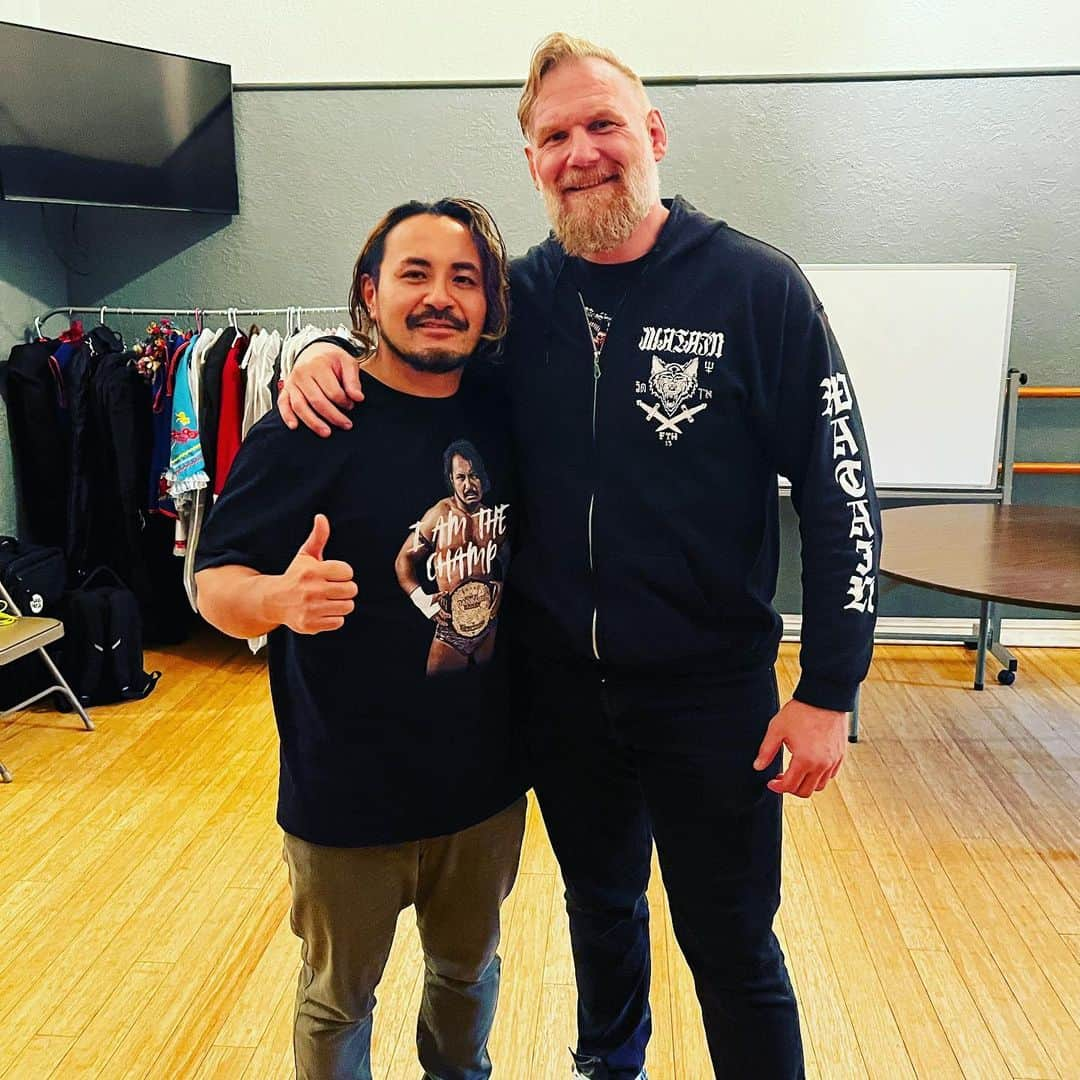 今成夢人さんのインスタグラム写真 - (今成夢人Instagram)「Josh Barnett and IMANARI. #joshbarnett  #今成夢人 #yumehitoimanari」4月4日 4時59分 - yumehitoimanari