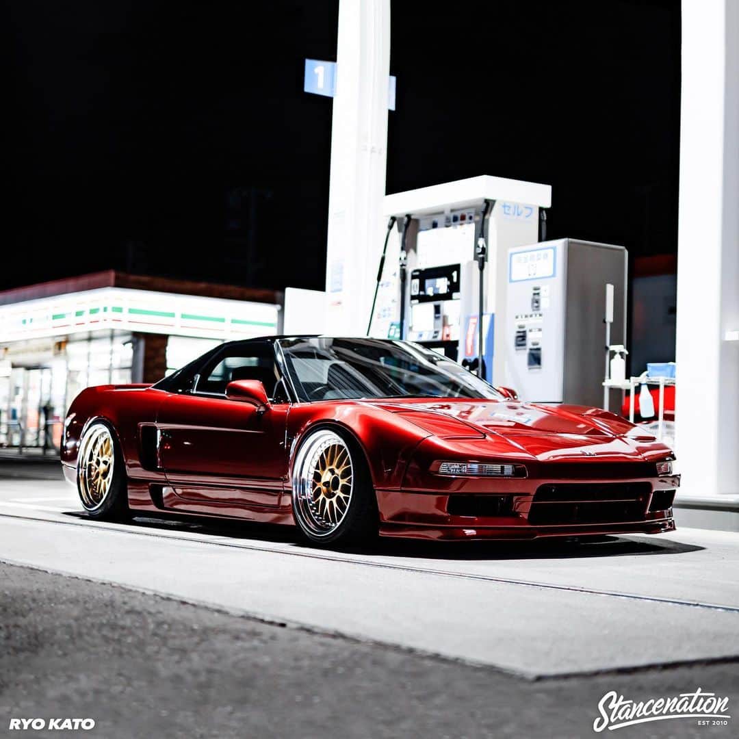 のインスタグラム：「@slacker_ryoooooo gorgeous NSX sitting low on @workwheelsjapan 🔥 | Photo by: @ryo_photograph0105 #stancenation #workwheelsjapan」
