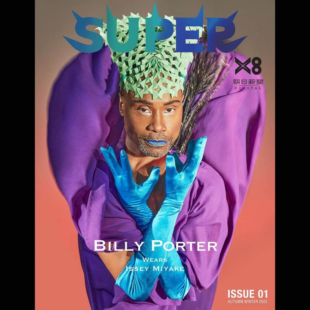 レスリー・キーさんのインスタグラム写真 - (レスリー・キーInstagram)「Super Magazine @supermagazinenyc  ★ 2022 AW issue 01 ★  BILLY PORTER wears Issey Miyake  ———————————————————— Cover featuring @theebillyporter  Photographed by @lesliekeesuper  Styling by @jamiegracestylist  Hair by @cheryltbergamyhair  Makeup by @lasonyagunter  Wardrobes @isseymiyakeofficial  Design Artwork @yutanakajima_elm @shigerutheme  @megsuzukitheme @the_me.jp @enlightenment.1997  Media support @asahi_fashion @x8_gallery   #supermagazine #supermagazinenyc #billyporter #isseymiyake #superx8 #asahifashion #lesliekeesuper #x8gallery #lesliekee」4月4日 6時49分 - lesliekeesuper