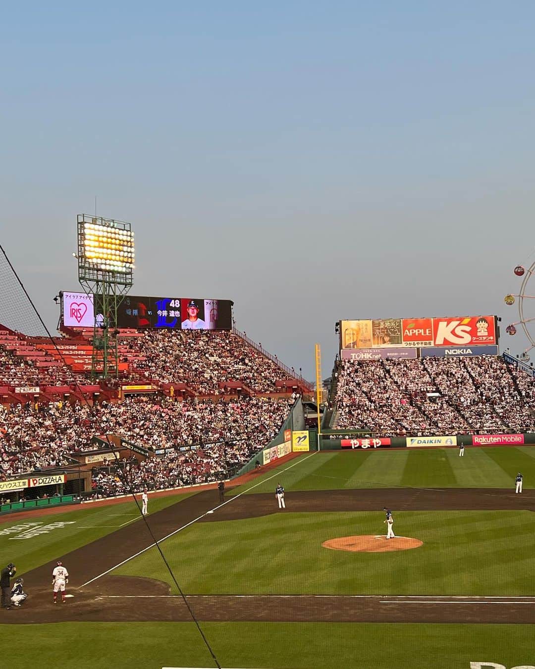 立花陽三のインスタグラム：「開幕⚾️  やっぱ、ベースボールは最高だ〜！」