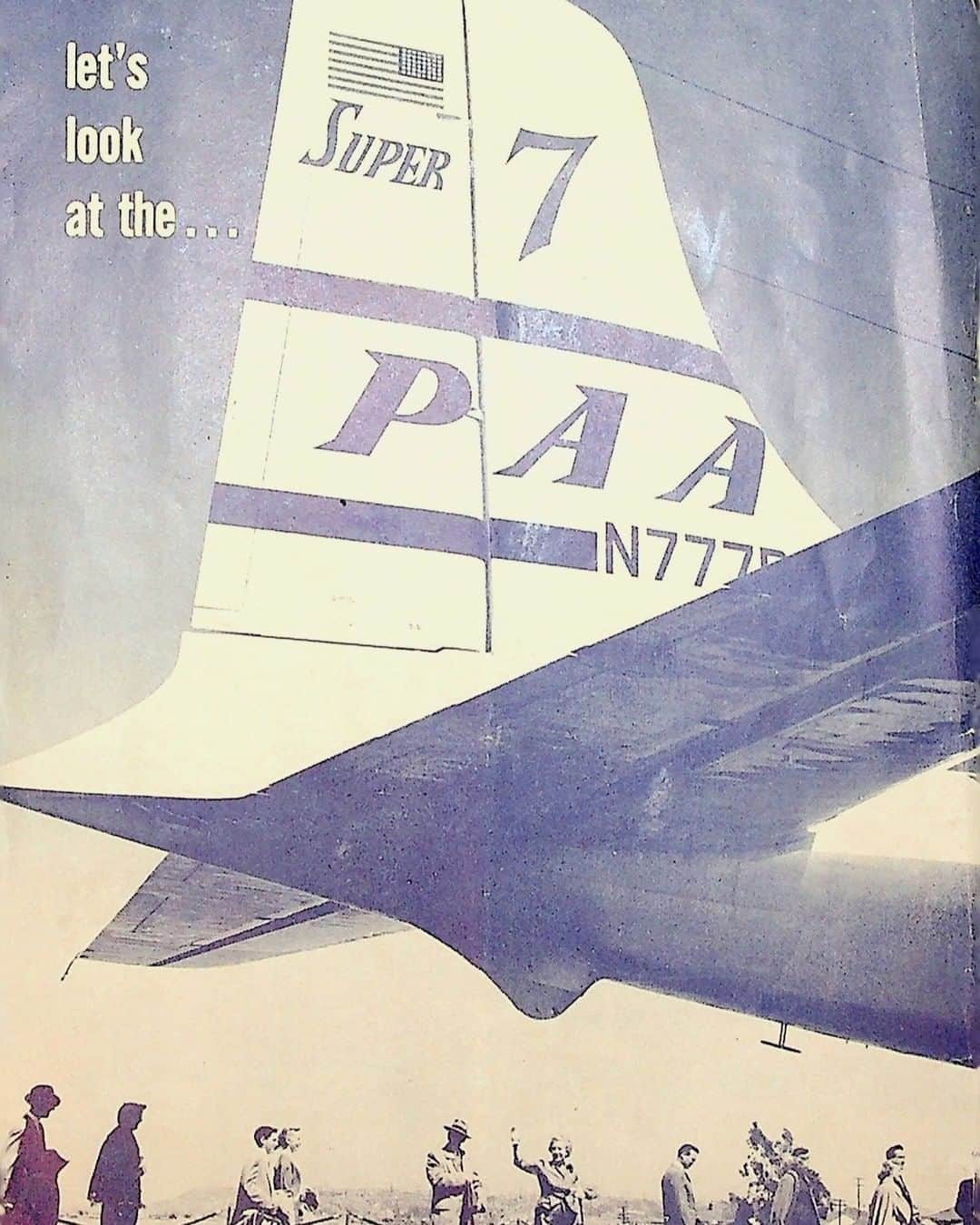 フィリップ・P・キーンのインスタグラム：「D C 7 Booklet. @pan.am.museum #aviation #plane #props #flying #airline #vacation #tourist #vintage #booklet #tail」