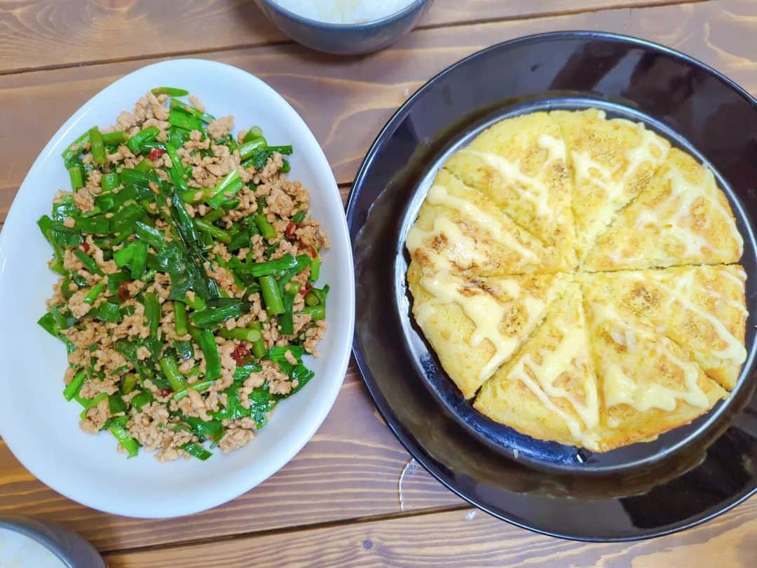 蛇足のインスタグラム：「〚川村飯店〛蒼蝿頭と、長芋の鉄板焼 あと、婚約したよ。」