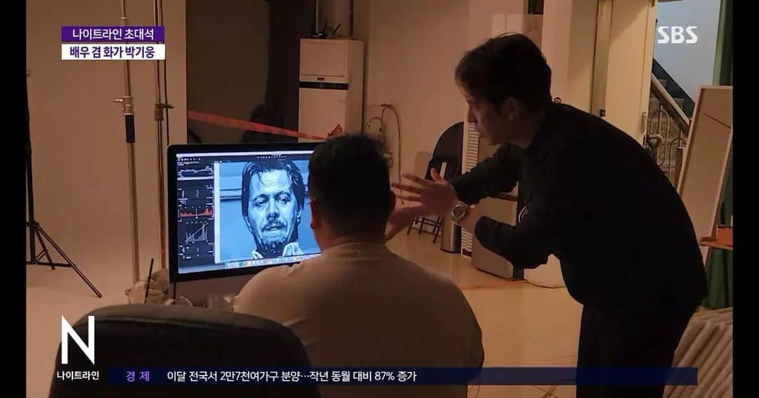 パク・ギウンさんのインスタグラム写真 - (パク・ギウンInstagram)「#sbsnews 나이트라인 초대석 😊🎥🎨🙏」4月4日 12時54分 - oopkwoo