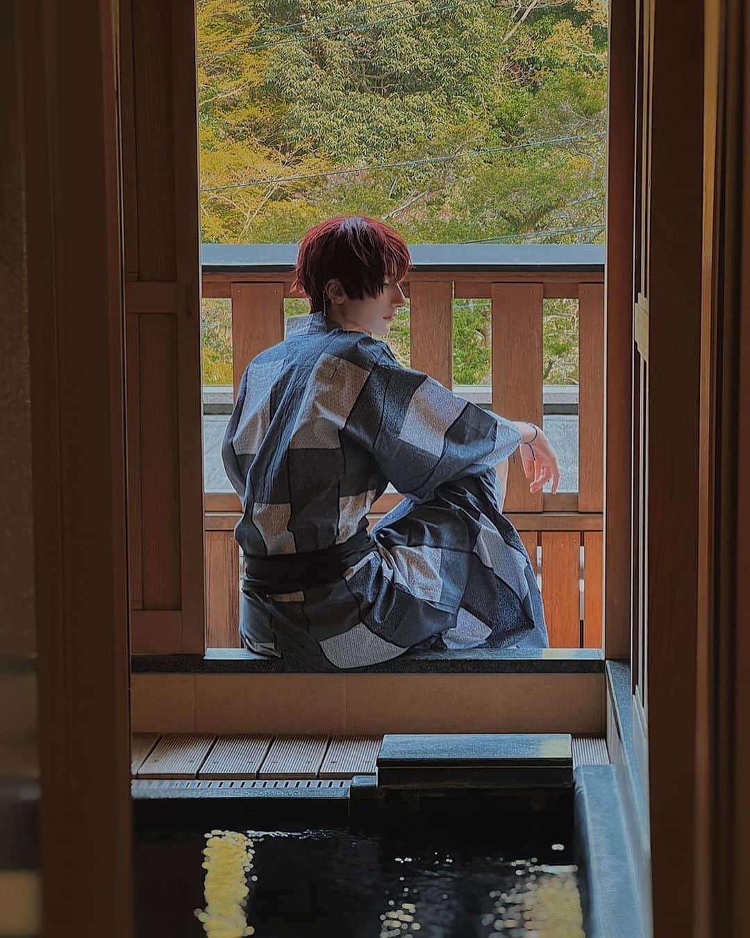 ナイトのインスタグラム：「Private onsen in Hakone 🇯🇵」