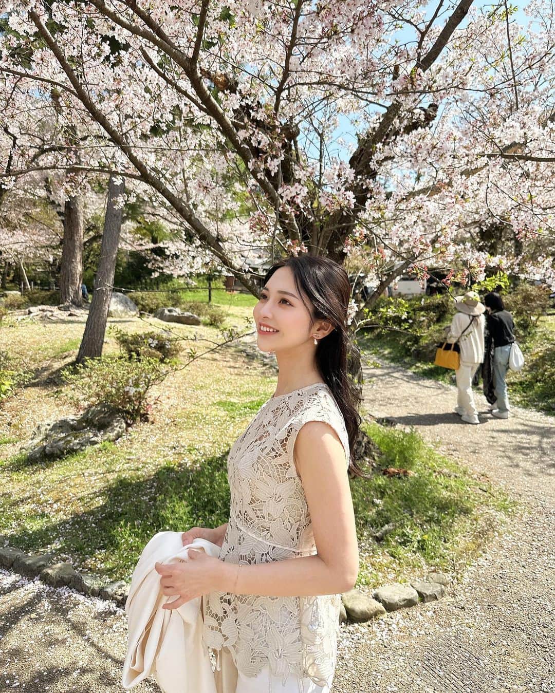 岸本沙季のインスタグラム：「今日はちょっと良いことがあった🌸」