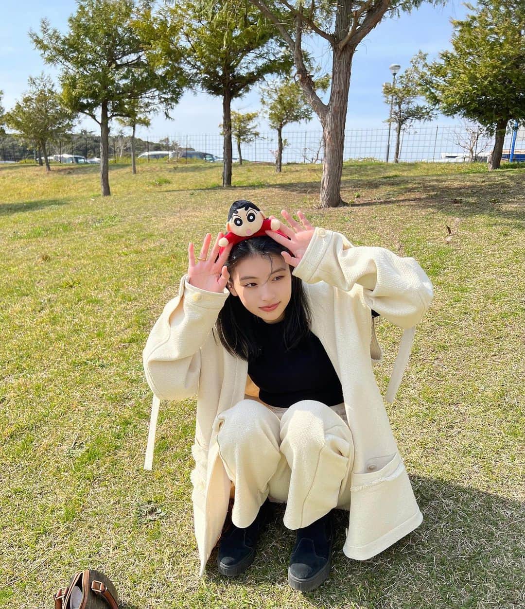 出口夏希さんのインスタグラム写真 - (出口夏希Instagram)「しんちゃんに会ってきたよ☺︎」4月4日 19時49分 - natsuki ...