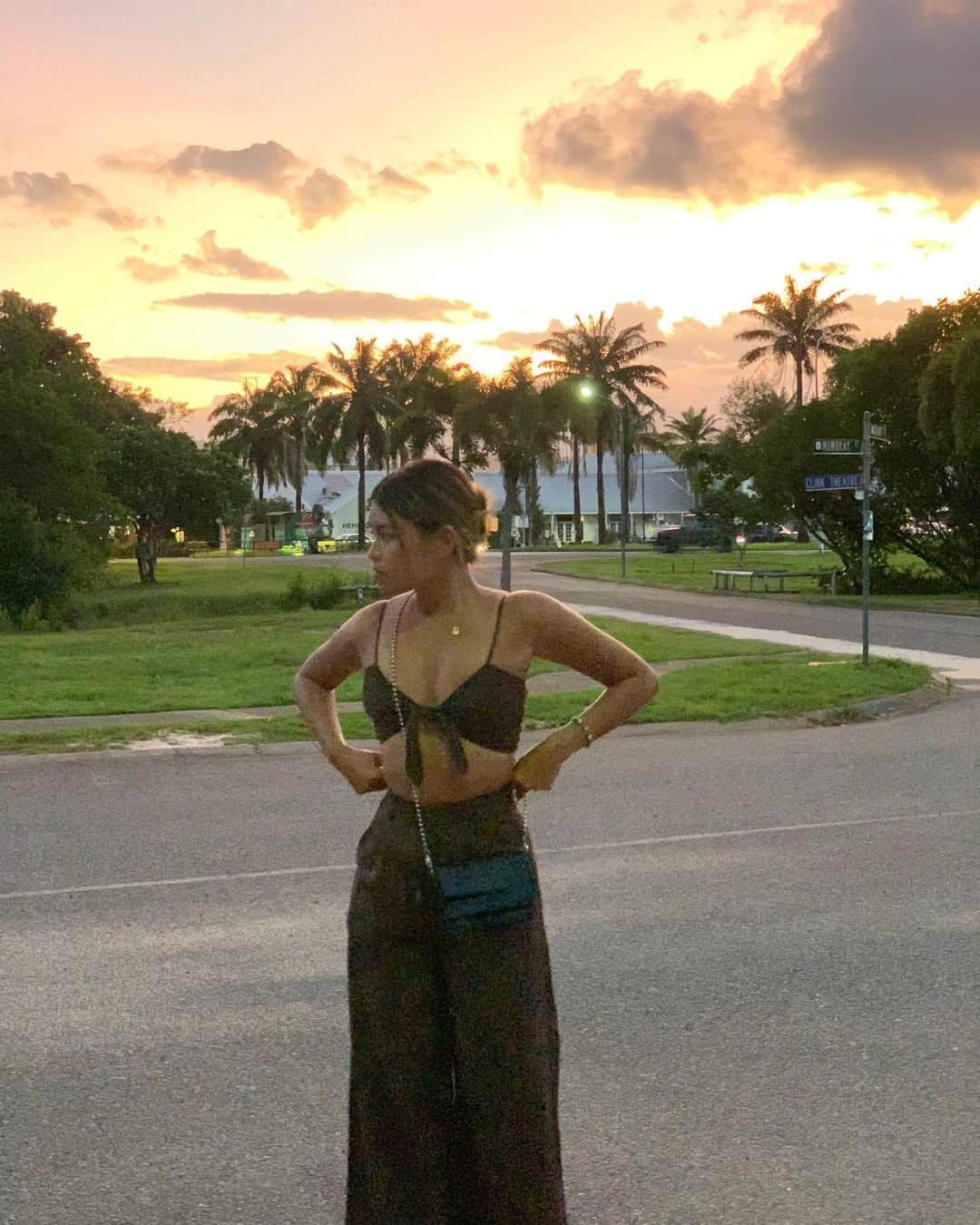 りおなさんのインスタグラム写真 - (りおなInstagram)「. 🌴× sunset  I didn’t think I often look at the sky when I was in Tokyo. I’ve never seen sunrise in cairns yet though 😜 毎日空見るなんて考えられなかったなぁ1年前まで💭 . . . #sky #sunset #palmtrees」4月4日 20時23分 - rionapzzz