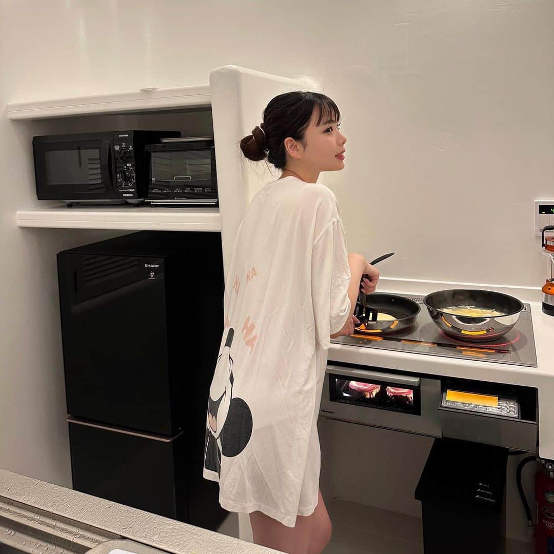 麻生果恩のインスタグラム：「ご飯食べるの最近好きです」