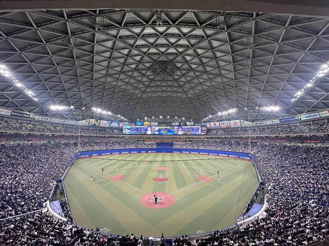 山口一郎のインスタグラム：「バンテリンドーム、ホーム開幕戦。#中日ドラゴンズ」