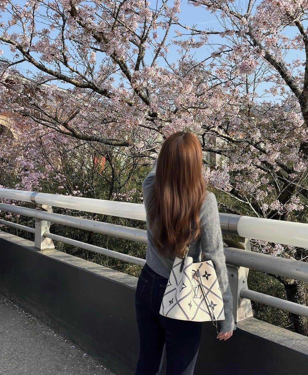 権隨玲さんのインスタグラム写真 - (権隨玲Instagram)「眩しい...☀️ そろそろ桜も見納めかな」4月4日 21時27分 - rea__room