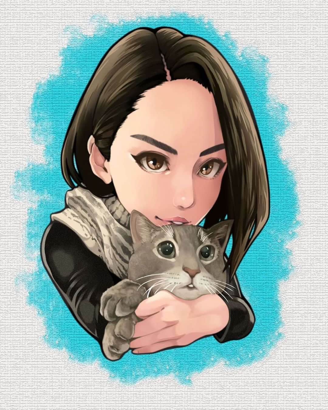 のインスタグラム：「毎日むーさんシリーズのイラストをイラストレーターの To-ruさん @toru6412 が描いてくださいました！ 以前にも2度描いてくださっていますが、ライブ衣装でないほっこりテイストは初めて。 素敵に描いていただけて感激です。 むーさんはイラストになっても可愛いなぁ。 #イラスト #イラストレーター #まいにちむーさん #ベーシスト」