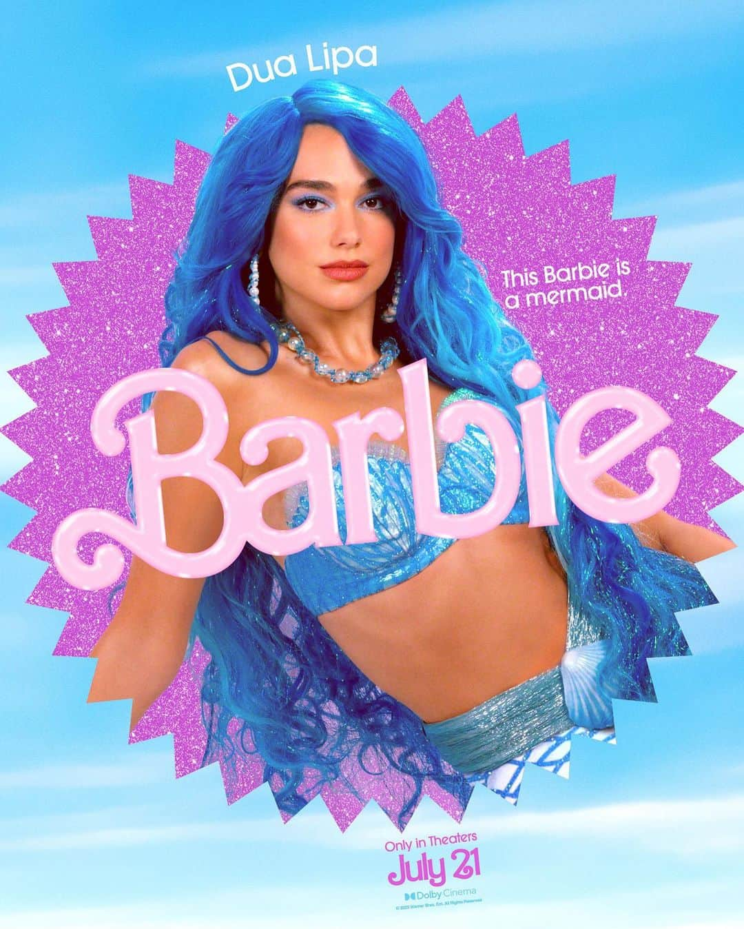 デュア・リパさんのインスタグラム写真 - (デュア・リパInstagram)「This Barbie is a mermaid!! #BarbieTheMovie 💗🧜🏼‍♀️💕🌊 @barbiethemovie」4月4日 22時01分 - dualipa