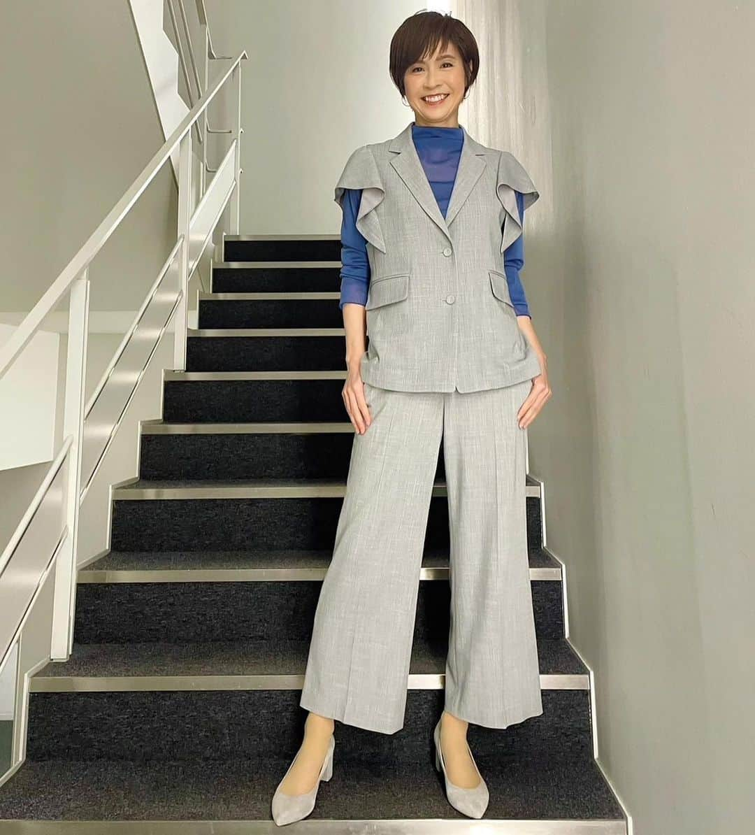 今村涼子さんのインスタグラム写真 - (今村涼子Instagram)「#衣装#グラン山貴 #気象予報士#気象キャスター #Jチャン#Jチャン天気」4月4日 22時25分 - ryoko.imamu