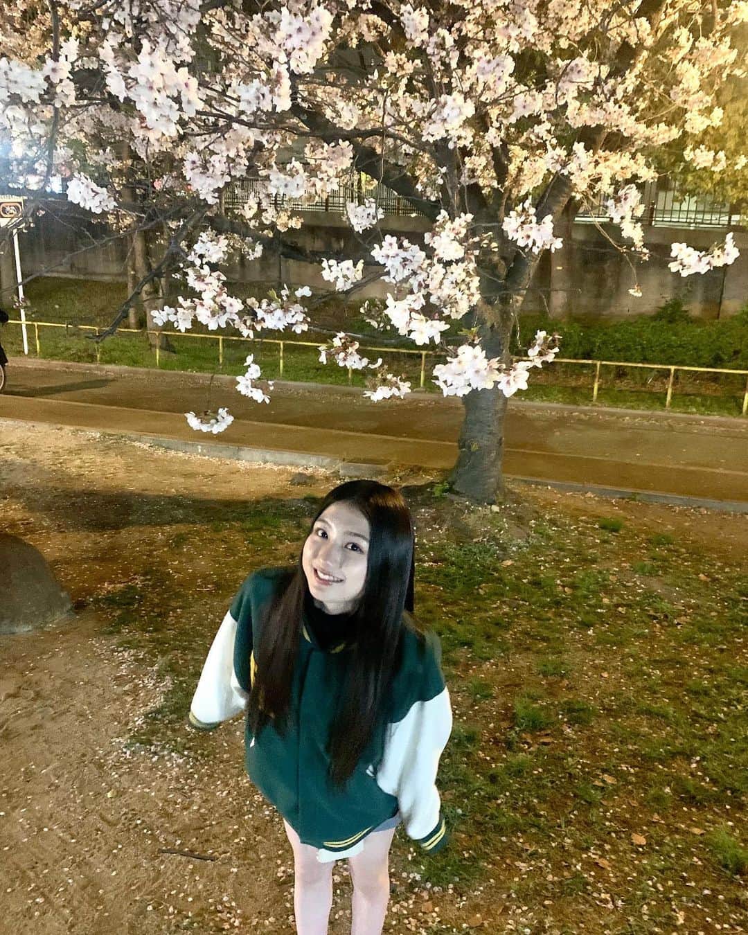 塩月希依音さんのインスタグラム写真 - (塩月希依音Instagram)「夜桜🌸  #桜#夜桜#cherryblossom #spring #ljk #jk #05#05년생 #05line」4月4日 22時28分 - keito.shiotsuki