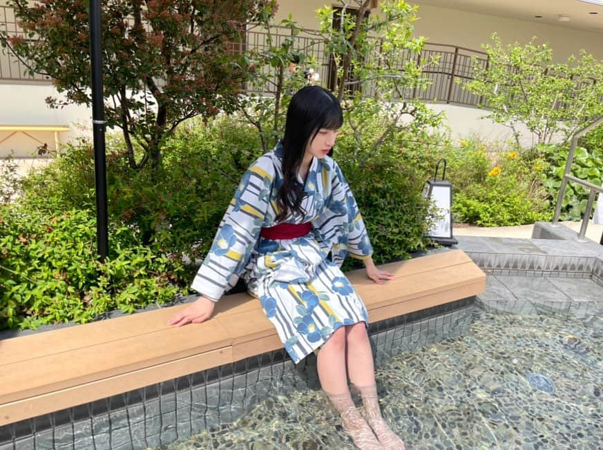 芹澤もあさんのインスタグラム写真 - (芹澤もあInstagram)「浴衣って良いね、似合ってる？⁡🏮👘 ⁡ #大阪 #大阪観光 #空庭温泉 #浴衣 #彼女感 #高校生#ljk #jk3#06#ukka#芹澤もあ」4月4日 22時43分 - moa_serizawa