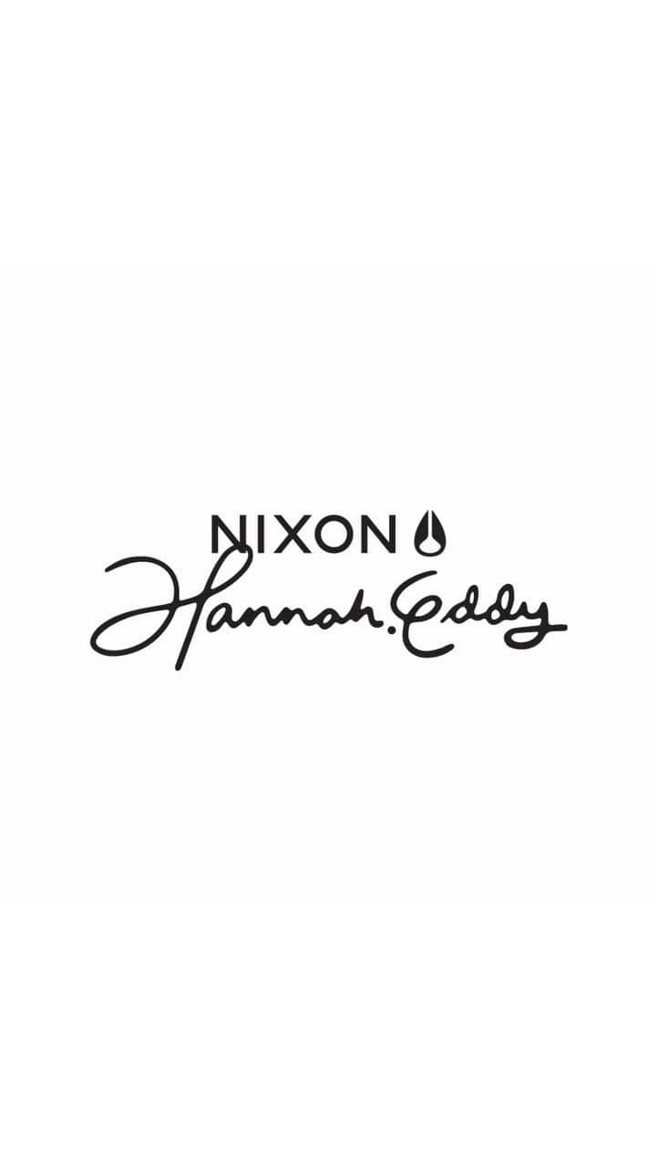 ニクソンのインスタグラム：「X @hannaheddyart   We are proud to introduce the #Nixon x Hannah Eddy collection! The Time Teller OPP’s minimalist design now features her beloved outdoor flavor.   Take in the scene and feel good. Link in bio for the full collection.」