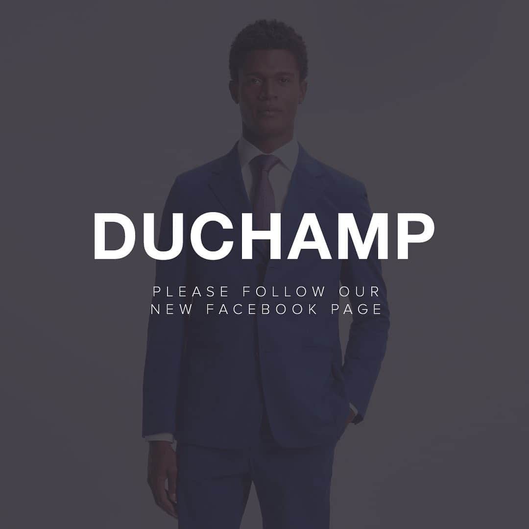 ドゥシャンのインスタグラム：「Please follow our new Facebook page: @duchamplondonofficial」