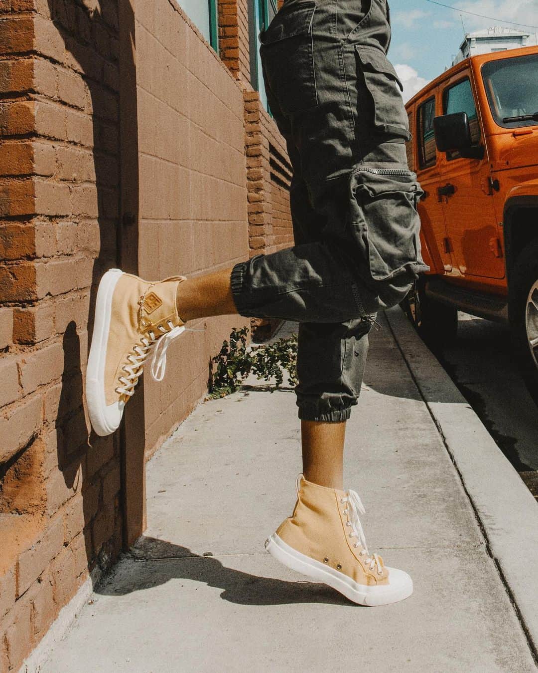PFフライヤーズのインスタグラム：「✨THE GOLDEN AGE COLLECTION ✨ Our golden years are back and gold is hotter than ever. Today, we're introducing three shoe styles centered around adding classic gold accents. And, we're bringing gold eyelets, mesh, metallic thread, double gold chains, and pearls to the mix.  Make a statement with our NEW collection, available on our website now! Shoe-lery, anyone?」