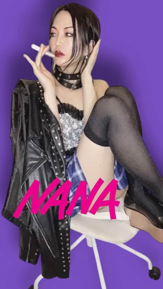 あさちるのインスタグラム：「#NANA #矢沢あい #nanaosaki #大崎ナナ #nanamakeup💄 #nanacosplay」