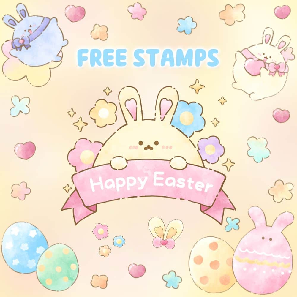 LINE Cameraさんのインスタグラム写真 - (LINE CameraInstagram)「💗無料💗4/9はイースター🥚🐰 パステルスタンプでお祝い🎉 . 💗Free💗Easter is coming🥚🐰 Celebrate with pastel stamps🎉 . #ラインカメラ #linecamera #lineカメラ #無料 #無料配布 #free #イースター #イースターエッグ #easter #easteregg #eastereggs #パステル #pastelcolor #うさぎ #ウサギ #rabbit #rabbits #bunny #bunnys #かわいい #可愛い #cute #加工アプリ #加工の仕方 #加工 #スタンプ #stamp #stamps」4月5日 12時00分 - linecamera_official