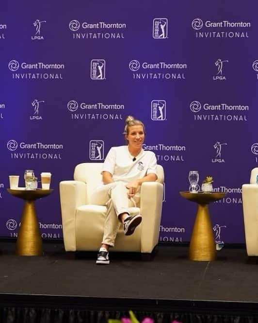 メル・リードのインスタグラム：「Always enjoy my time discussing the impact the Grant Thornton Invitational will have on professional women’s sports and can’t wait to tee it up with top players from the PGA TOUR and LPGA in December in Naples!」