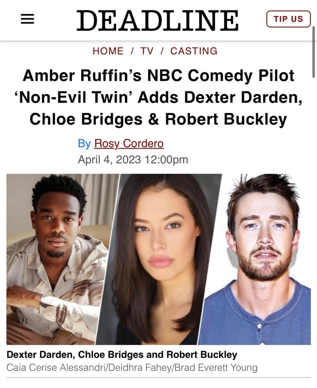 クロエ・ブリッジスのインスタグラム：「I have news!!! Thank you @amberruffin #kenny @kelp1031 @nbc I’m so excited. Let’s go make some funnies!」